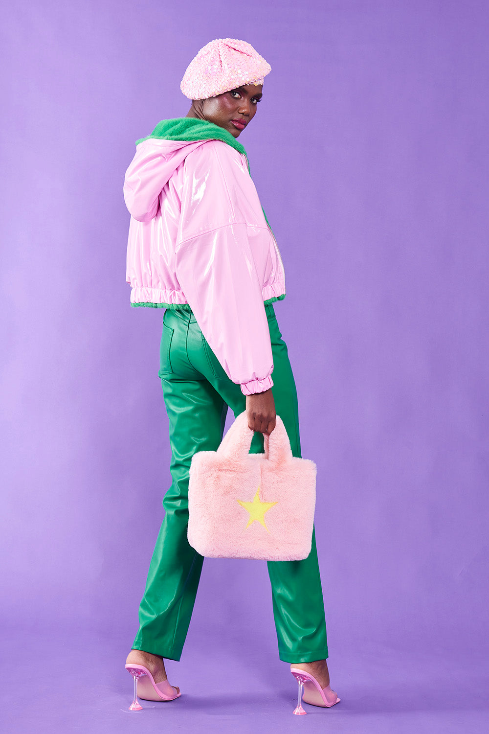 {PRE-ORDER, ARRIVING MID NOV.} "Color of Sisterhood" Faux Fur Reversible Coat