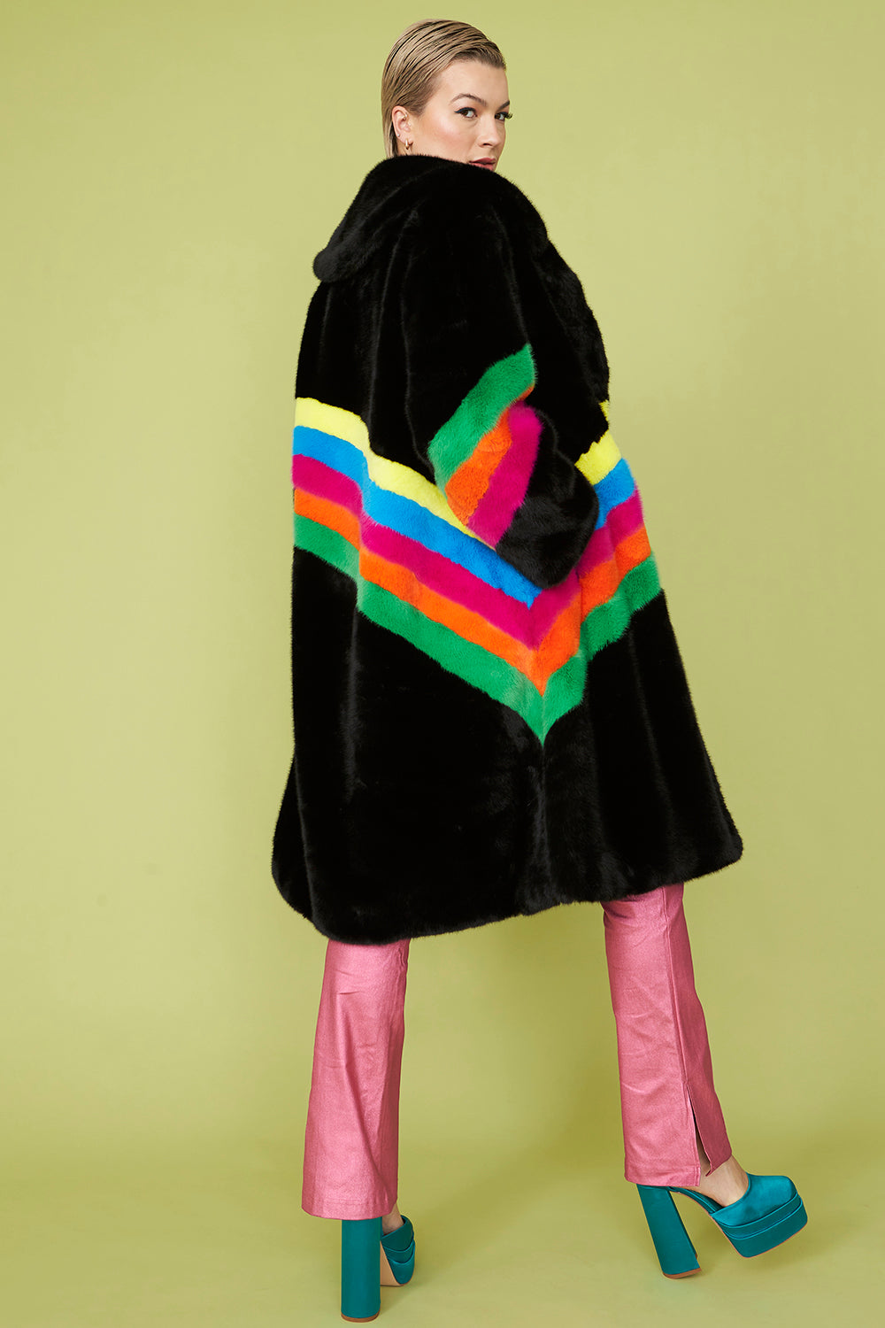 {PRE-ORDER, ARRIVING MID NOV.} "Color of Life" Faux Fur Coat