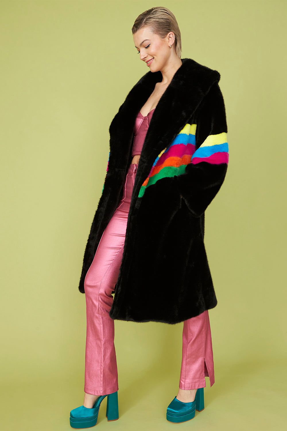 {PRE-ORDER, ARRIVING MID NOV.} "Color of Life" Faux Fur Coat