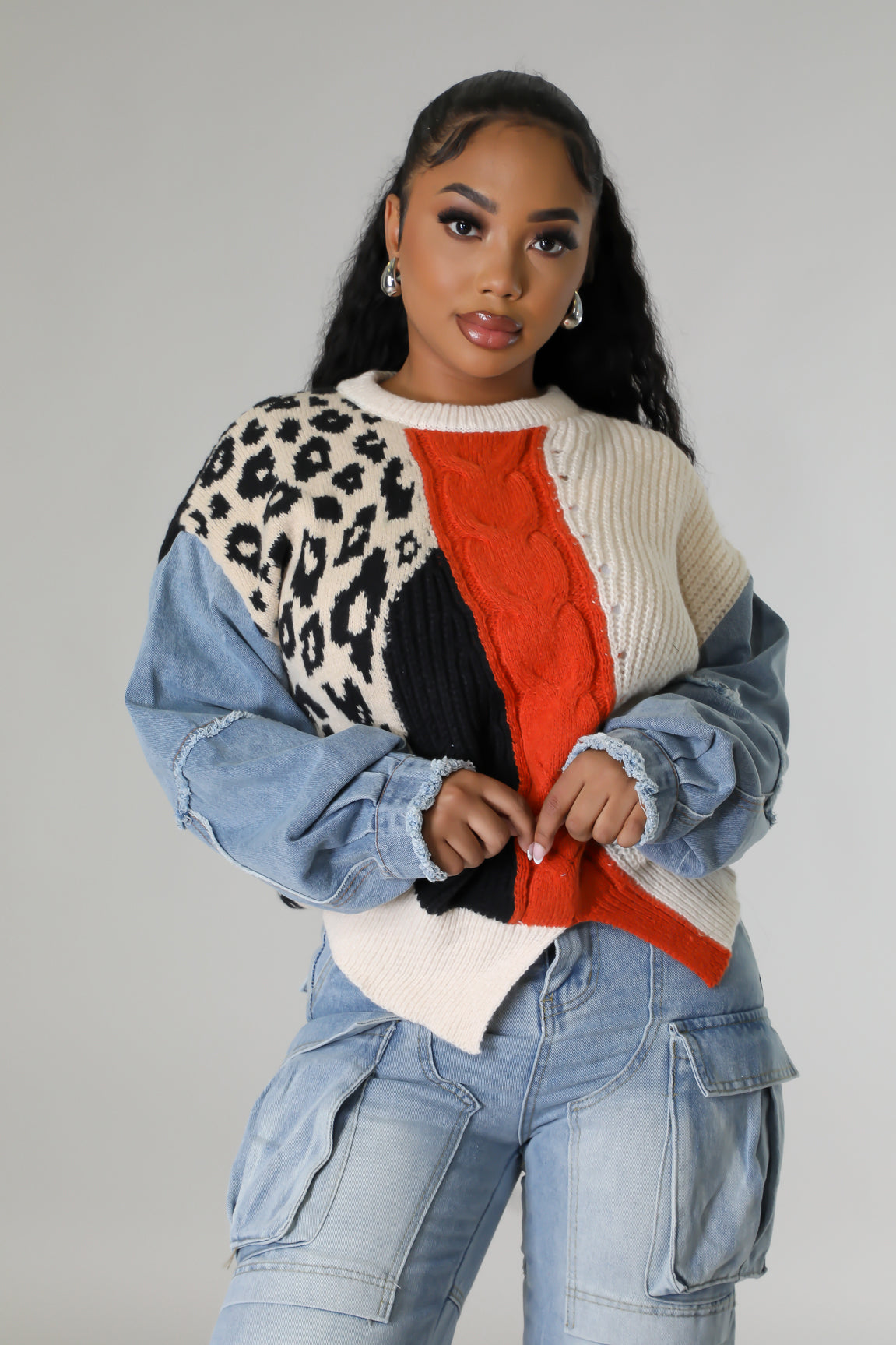 "Mix & Match" Denim Top