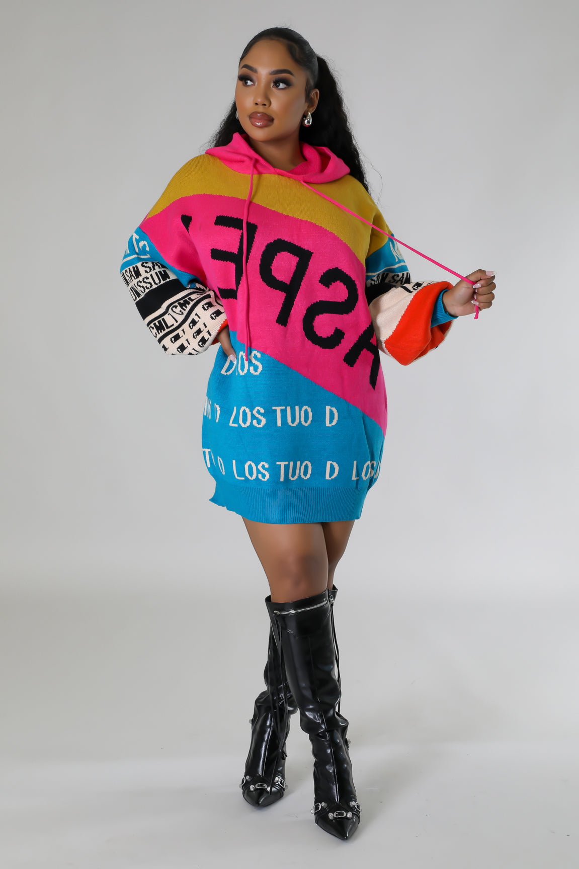 "Check It Out" Sweater/Dress