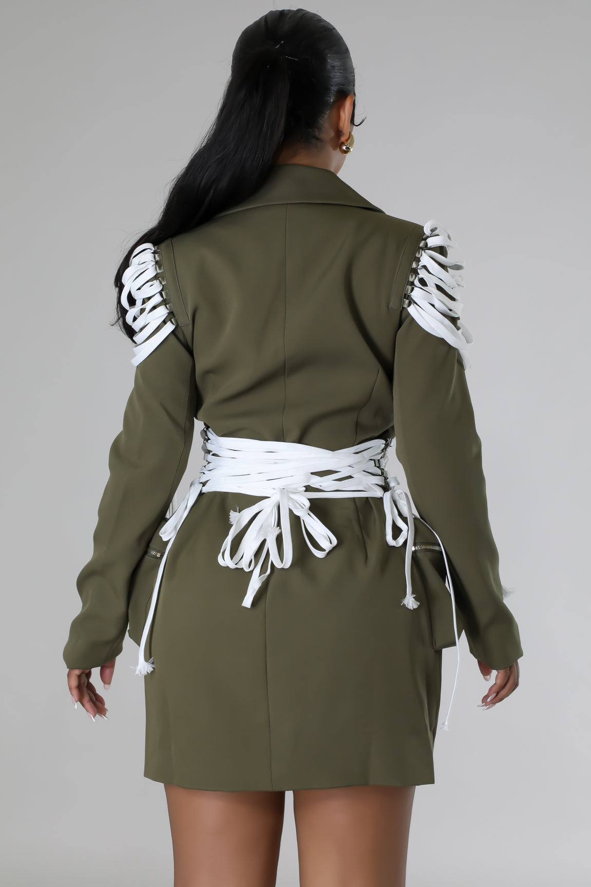 "Attention!" Strappy Blazer/Dress