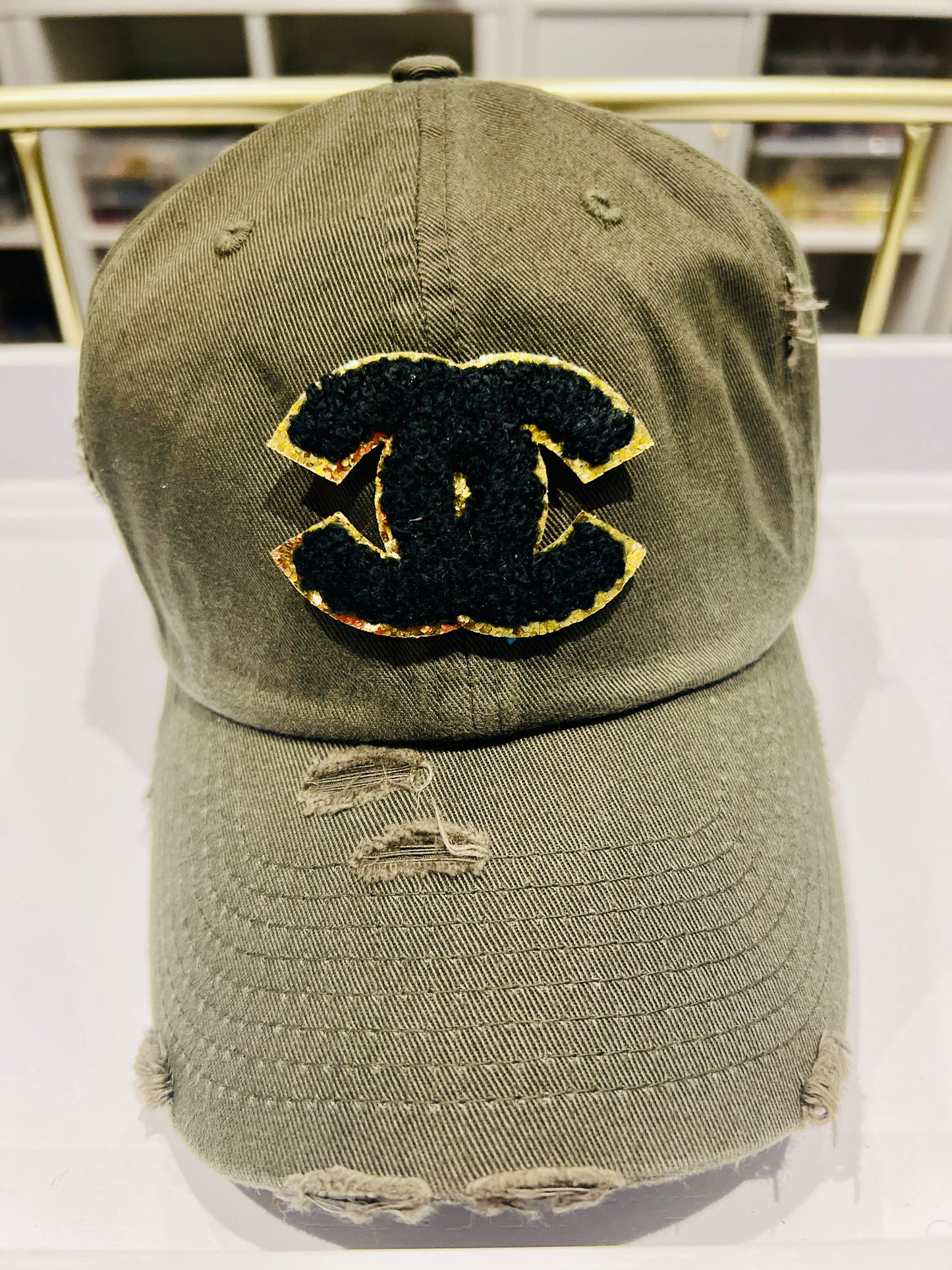 {CC13} Designer Inspired Dad Hat - Olive Green