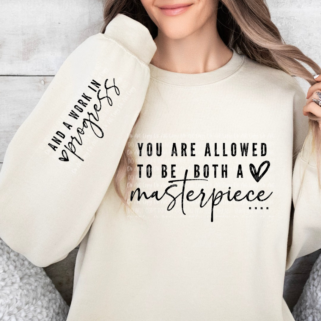 "Woman Masterpiece"  Fashion Sweatshirt