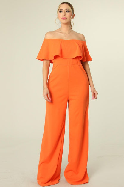 "Day Party" Jumpsuit - Orange