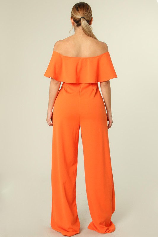 "Day Party" Jumpsuit - Orange
