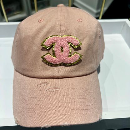 {CC11} Designer Inspired Dad Hat - Blush Pink