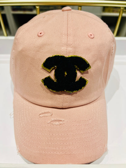 {CC10} Designer Inspired Dad Hat - Blush Pink
