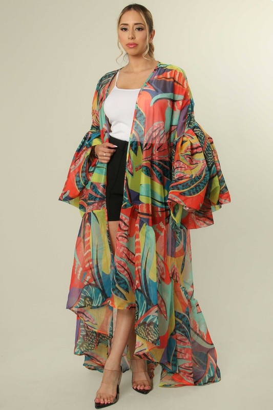 "Tropical Vibes I"  Kimono - Tropical Shades