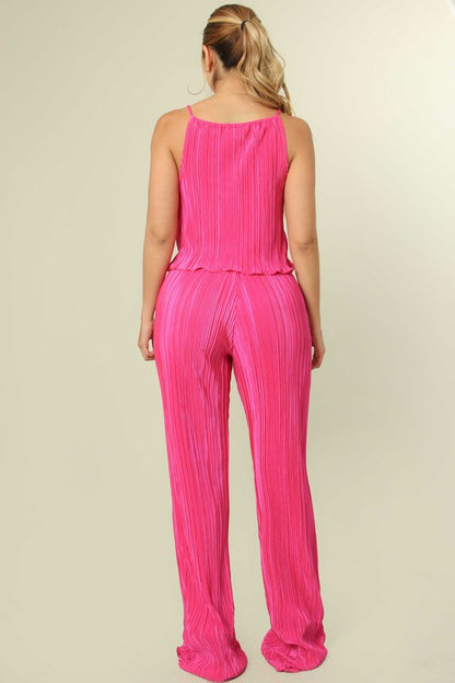 Easy Breezy 2 Piece Set - Fuschia