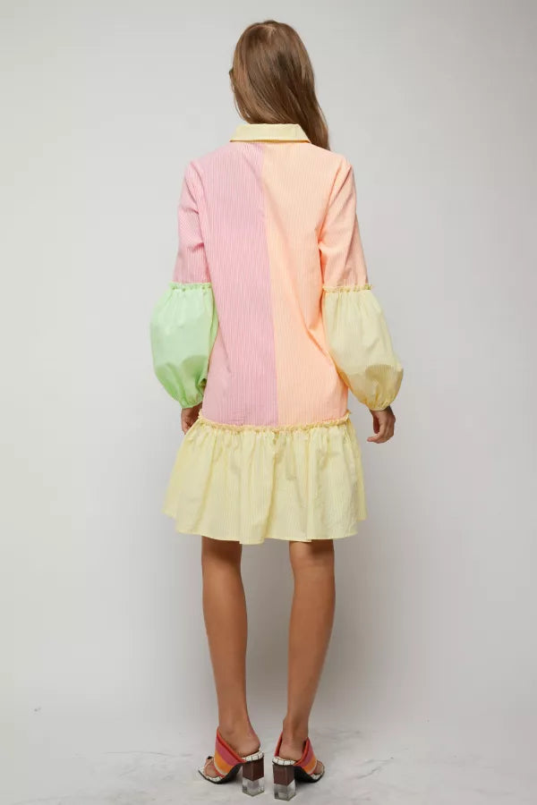 Neon Fun Shirt Dress (Reg & Plus)