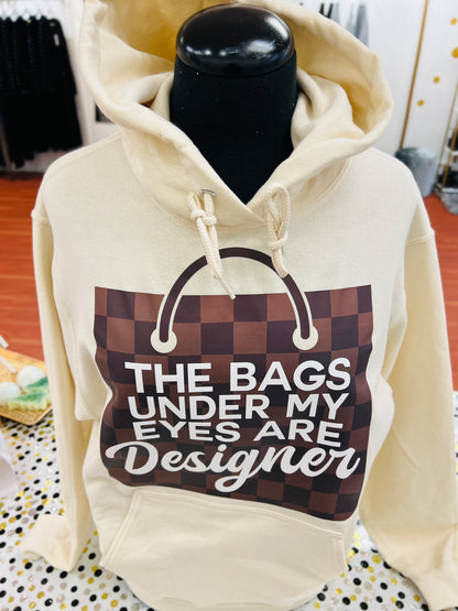 “These bags….”Hoodie Sweatshirt- Cream